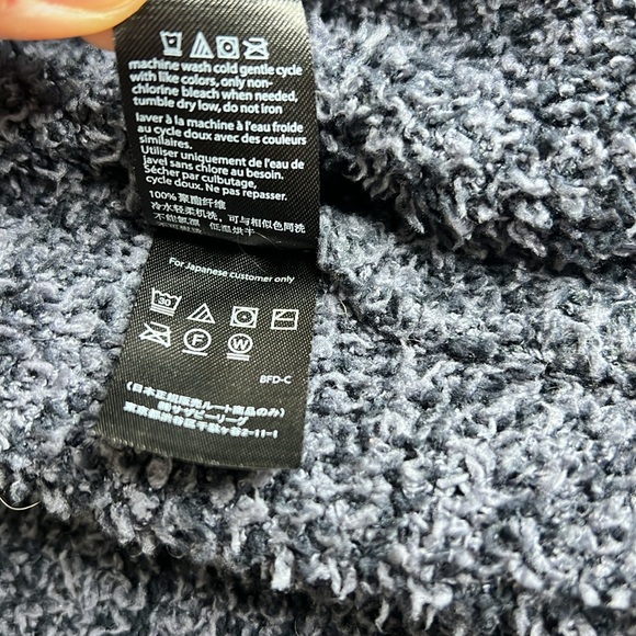 Barefoot Dreams CozyChic Robe Indigo Deep Sea Blue Size 1 Small Heather Belted - Picture 11 of 12